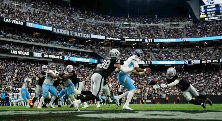 Tennessee Titans vs Las Vegas Raiders Match Player Stats